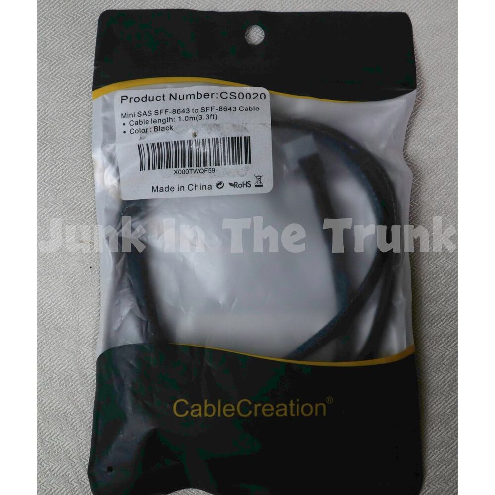 CableCreation Mini SAS SFF-8643 Cable
